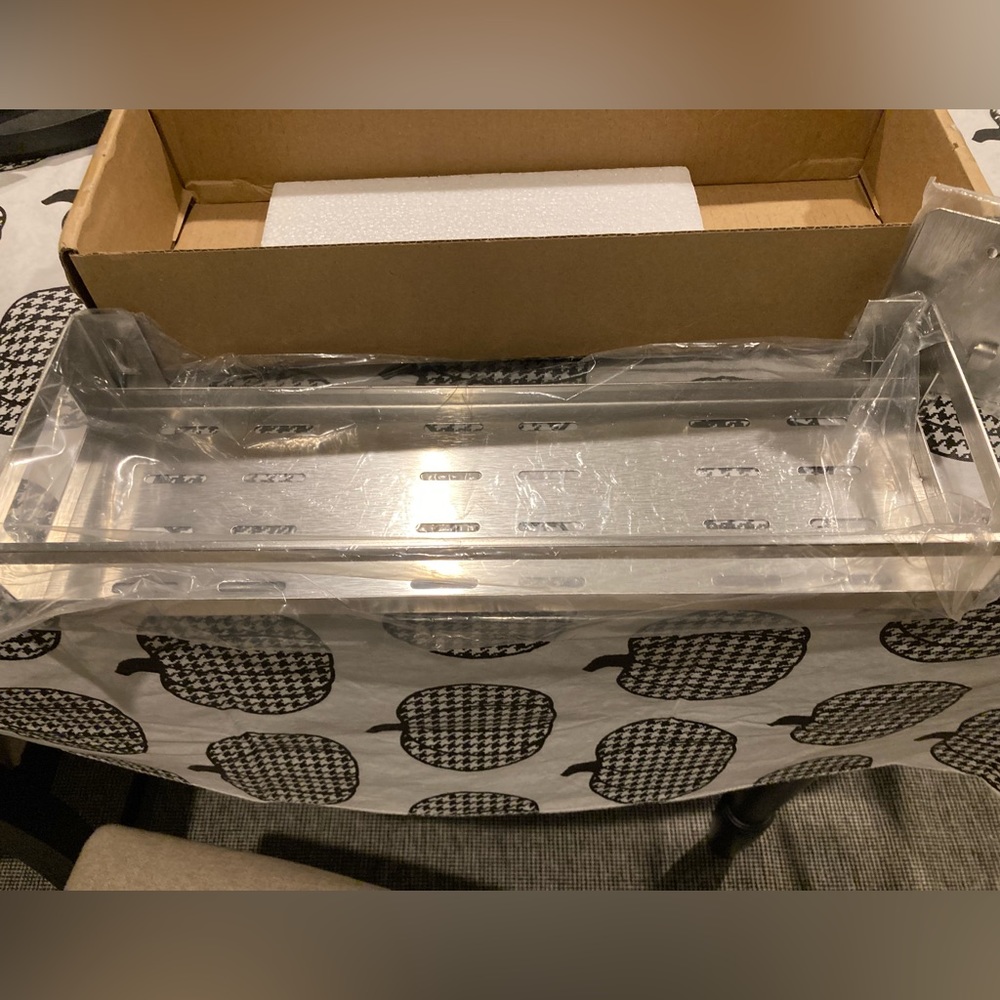 Wall Mount Spice Rack as is SILVER